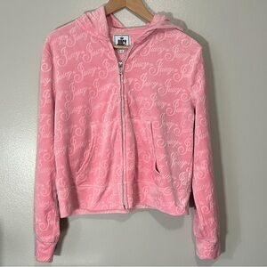 Juicy by Juicy Couture Embossed Velour Hoodie